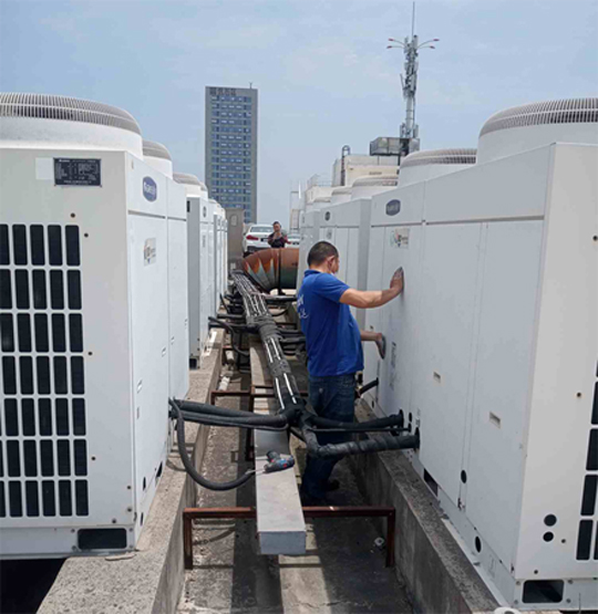 南岳中央空调制热和不制冷系统维修方法